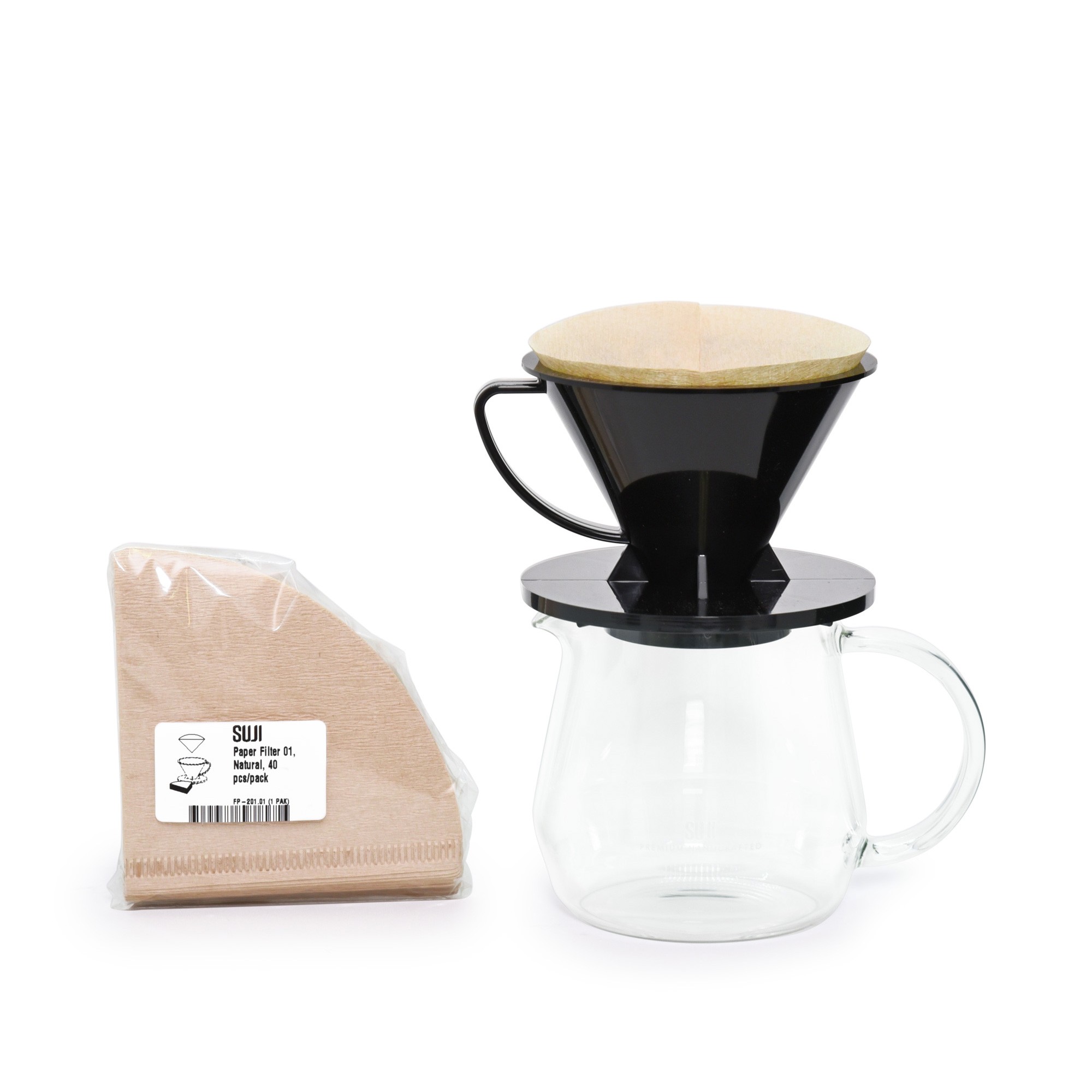 Pourover Dripper 01 + Paper Filter + Server