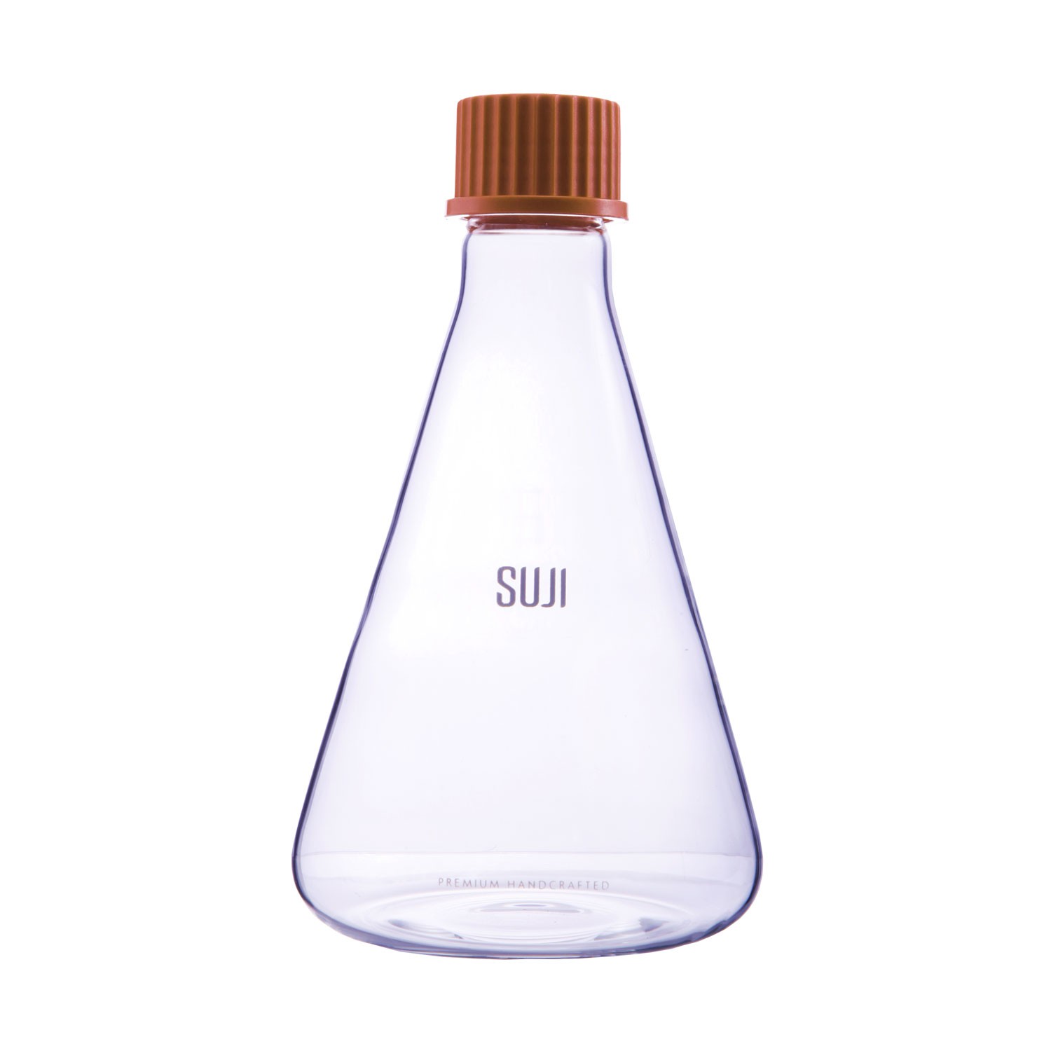 Bottle Conical 500 ml, Screw Cap. GL 32, Brown