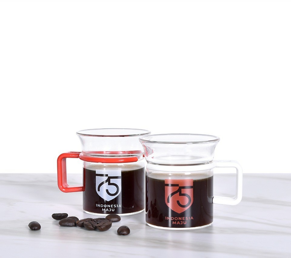 Mug 60, Plastic Handle, Indonesia 75 Edition