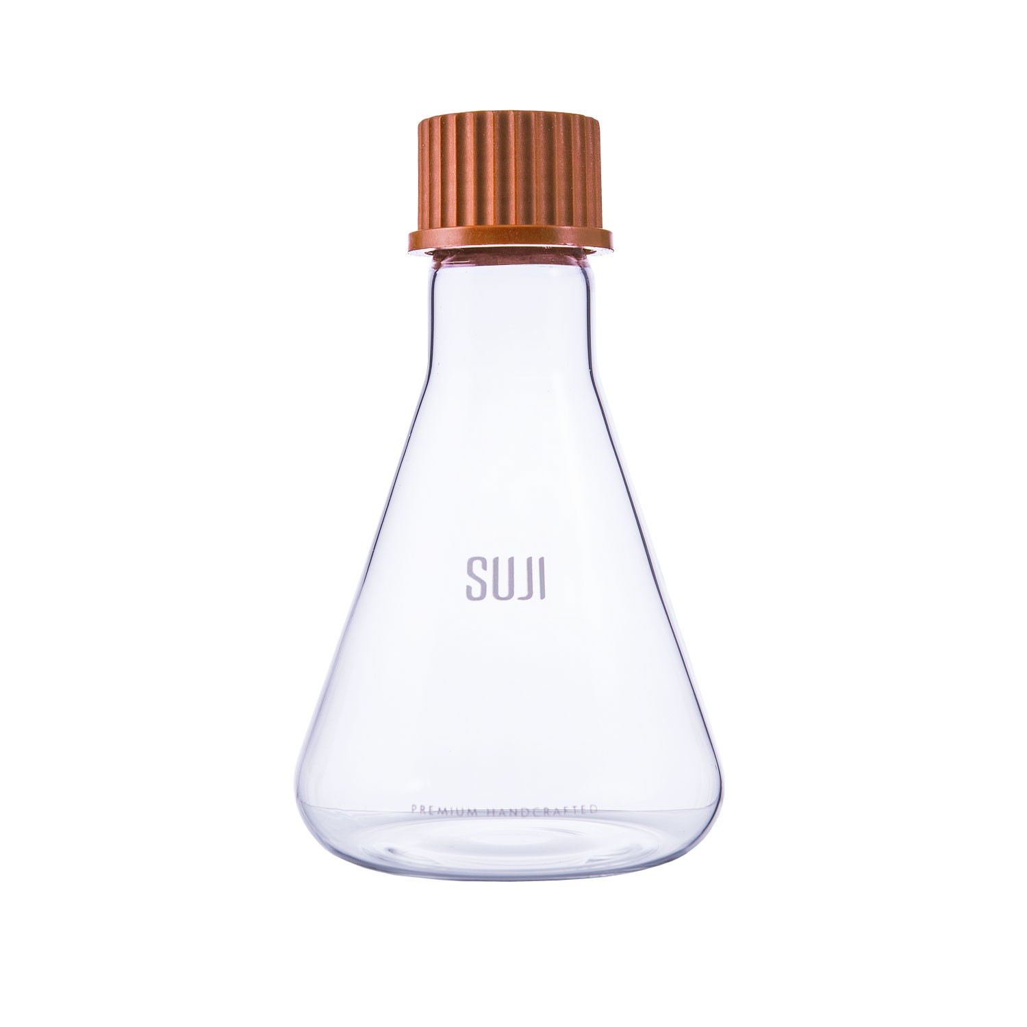 Bottle Conical 250 ml, Screw Cap. GL 32, Brown