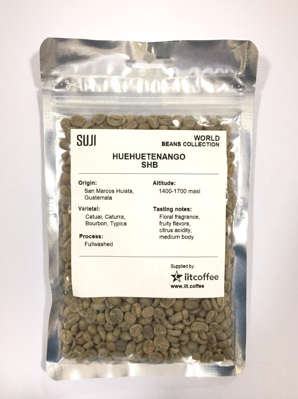 Green Bean Coffee Arabica, Guetemala, Huehuetenango (SHB) 125 gr