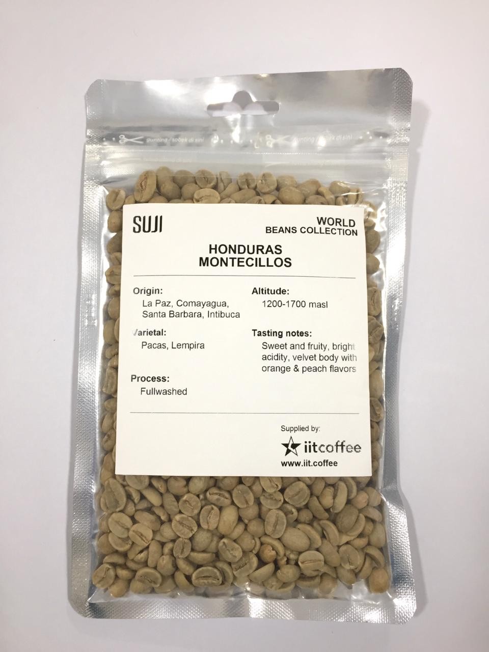 Green Bean Coffee Arabica, Honduras, Montecillos 125 gr