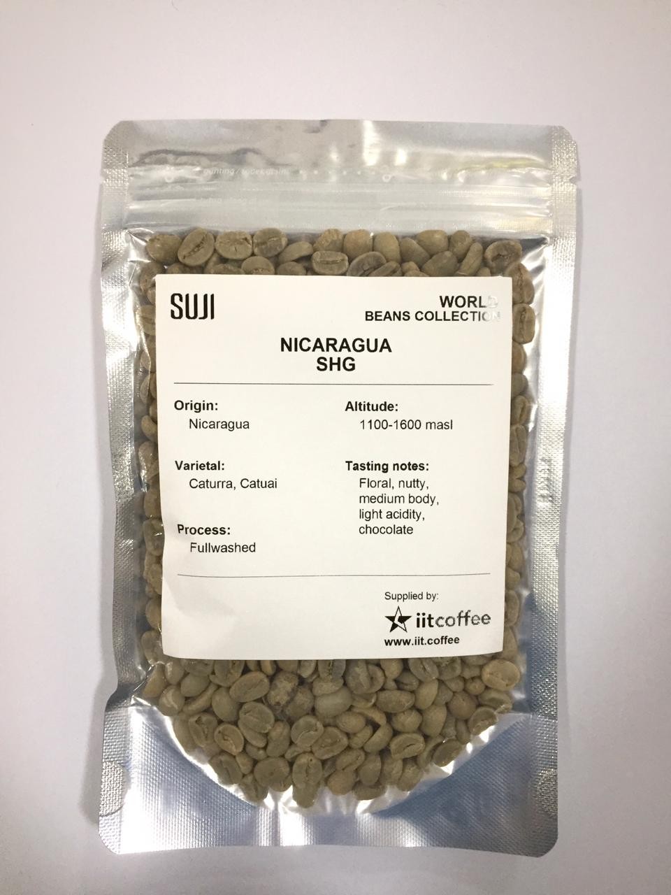 Green Bean Coffee Arabica, Nicaragua, Arabica SHG 125 gr