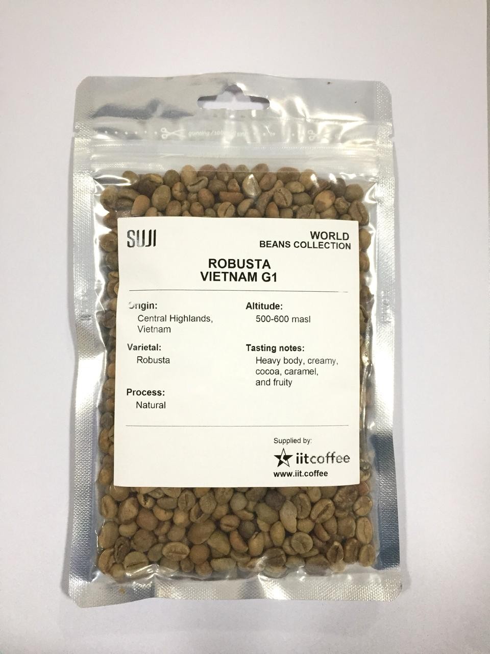 Green Bean Coffee Robusta, Vietnam 125 gr
