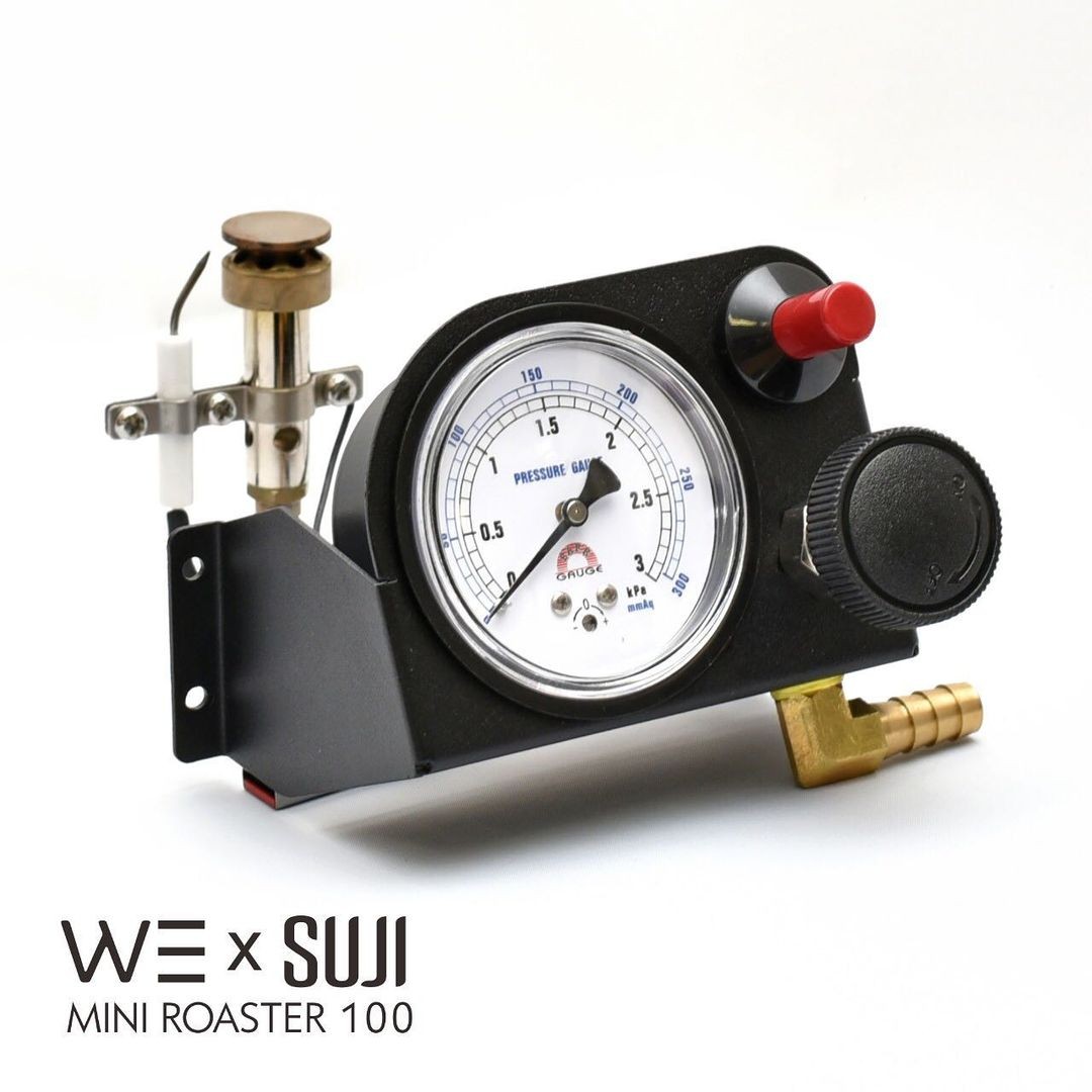 Burner Unit with Precision Manometer, WE x SUJI Mini Roaster 100