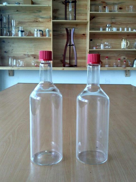 Bottle 750 ml, Screw Cap, GL 25, Red