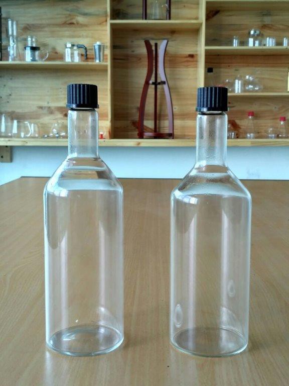 Bottle 750 ml, Screw Cap, GL 25, Black
