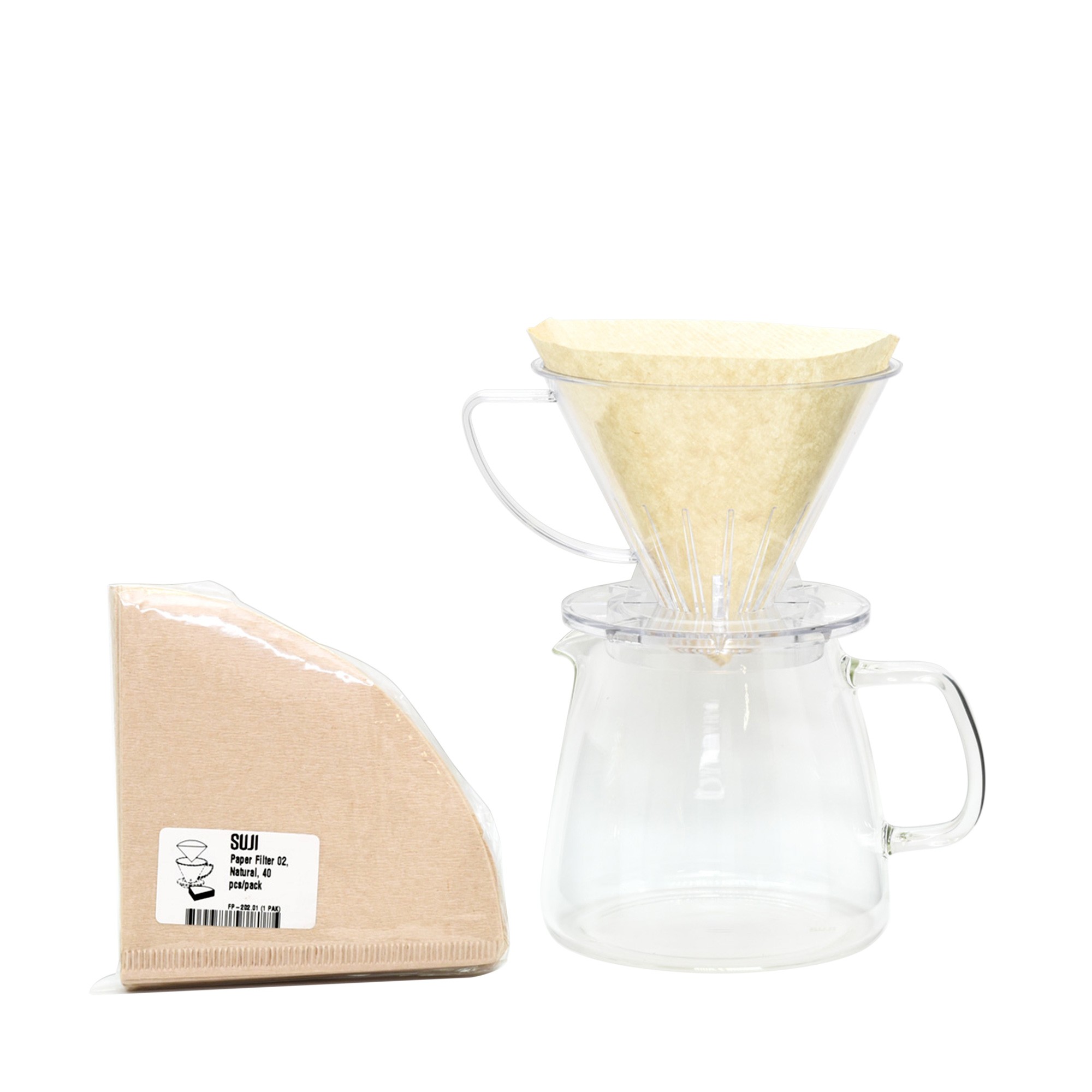 Pourover Dripper 02 + Paper Filter + Server