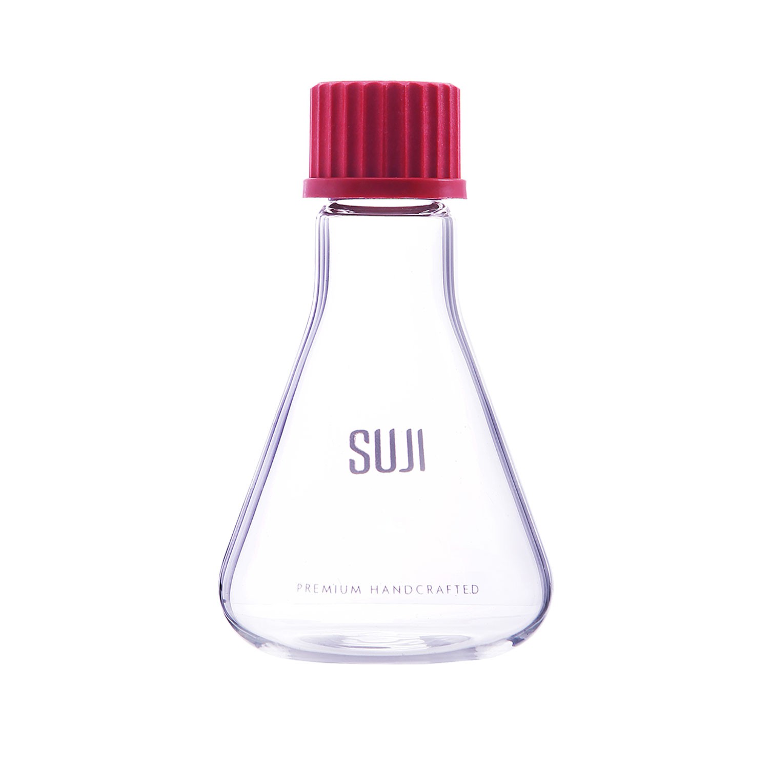 Bottle Conical 100 ml, Screw Cap. GL 25, Red