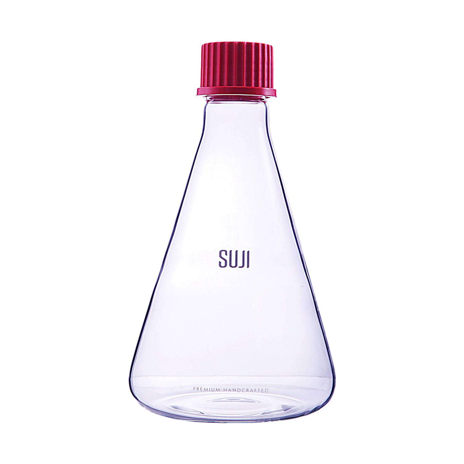 Bottle Conical 500 ml, Screw Cap. GL 32, Red