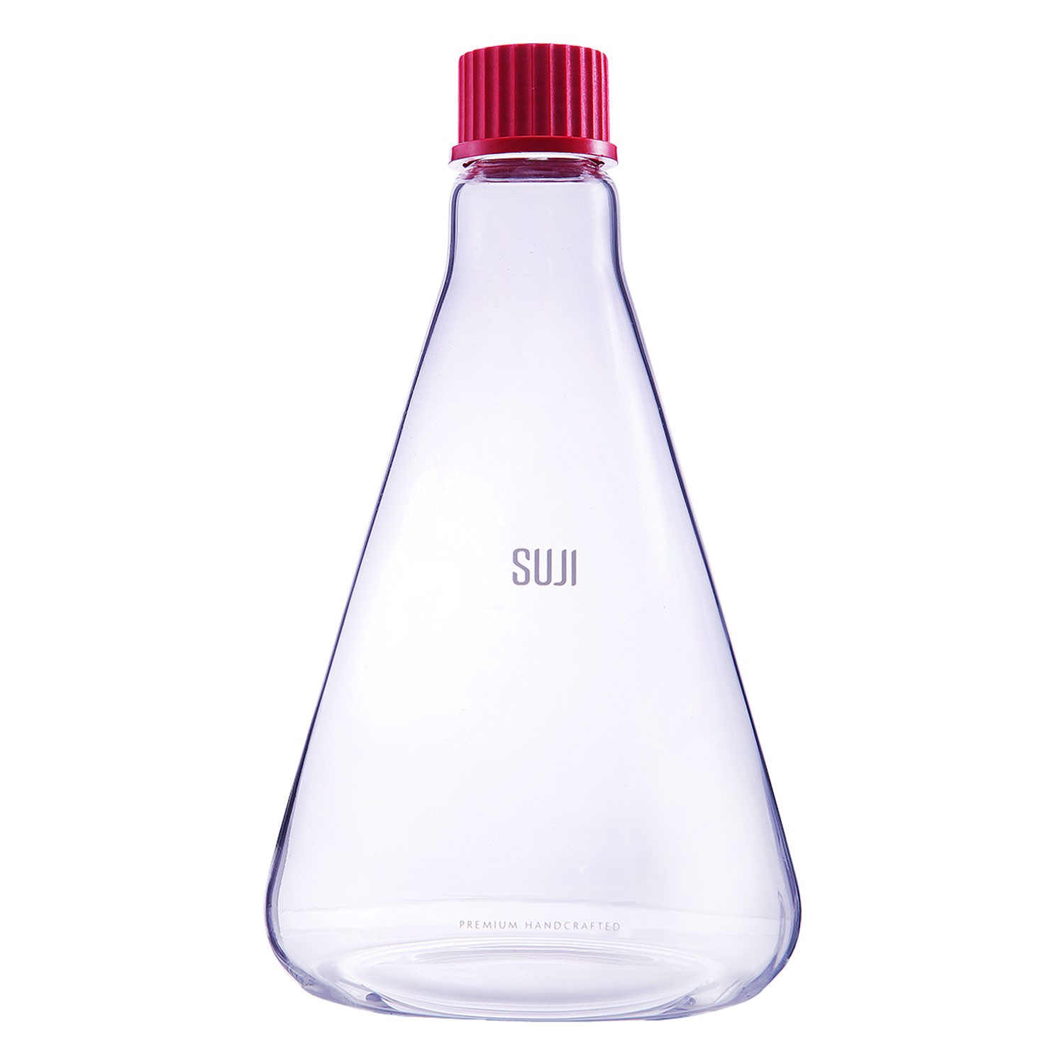 Bottle Conical 1000 ml, Screw Cap. GL 32, Red